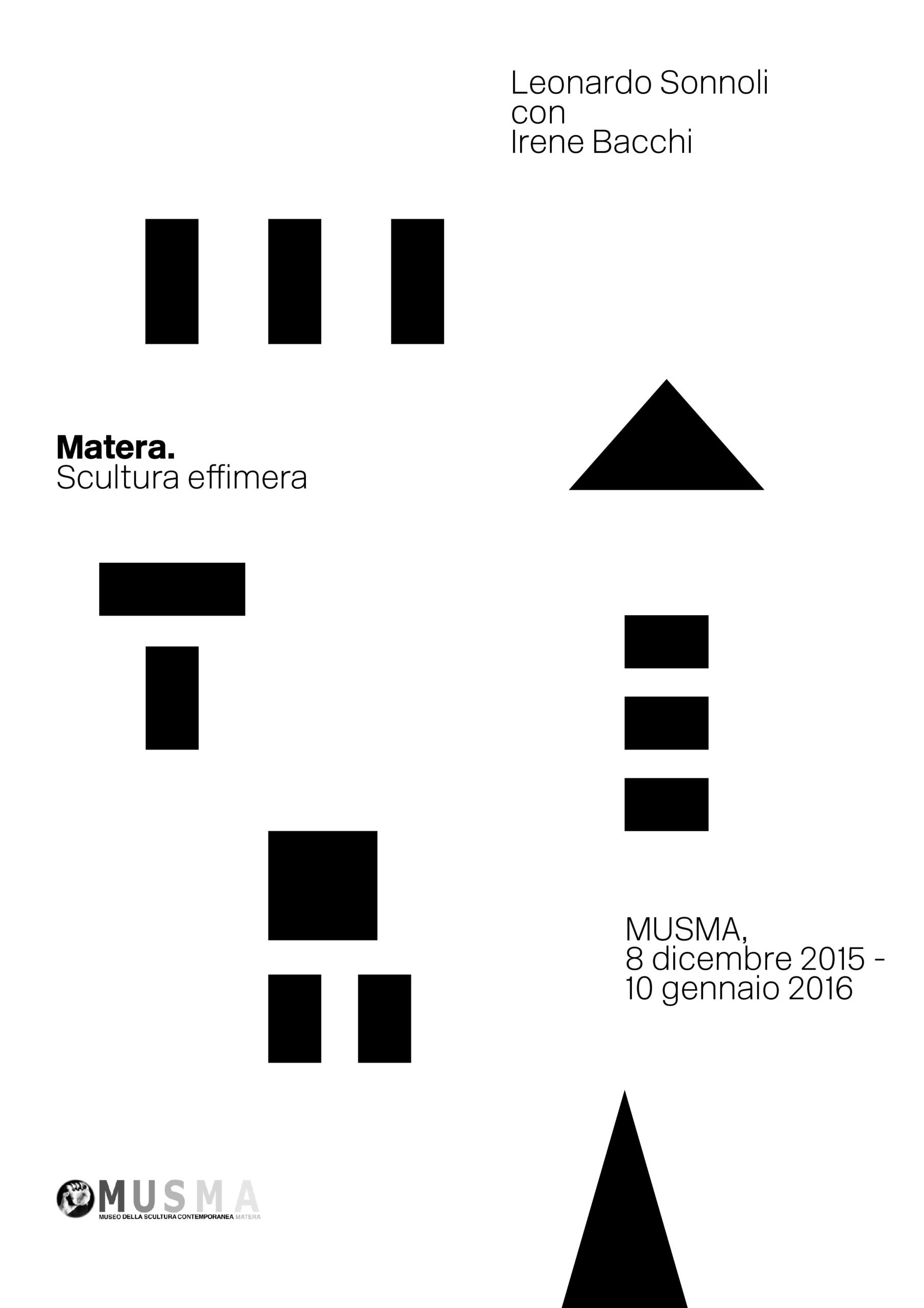 Leonardo Sonnoli – Matera. Scultura effimera